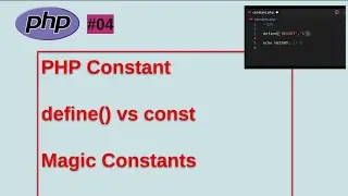 PHP constant | constant in PHP