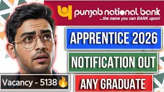 PNB Apprentice 2026 🔥 5138 Vacancies | Graduates Must Apply | Full Notification
