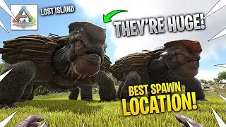 I TAMED 2 MEGACHELONS! Best Location To Find Them! ARK Lost Island