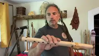 High C Aeolian Flute in Maple and Bocote