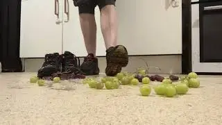 Foot Fetish Crunch Crush Popping Food Well Worn Used Smelly Dirty Nike Air Max Trainers Sneakers 