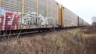 CN M393 with IC 2701 & Cn SD60 5432 @ melrose diamond Dec 4,2012 00051.MTS