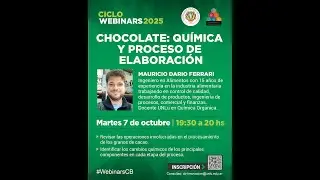 Webinar: Chocolate: química y proceso de elaboración