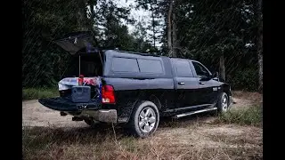 Beginner Truck Camping During Tropical Storm Ophelia with Bluetti AC180