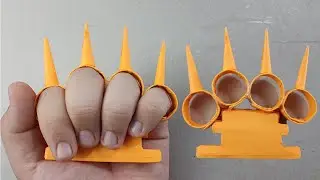 How to make paper brass knuckles - brass knuckles from paper