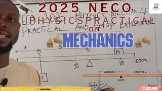 Q1 NECO Physics Practical 2025 | Balancing Masses on Metre Rule (Knife Edge Setup)