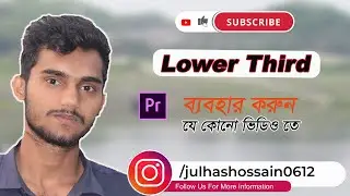 how to use lower third video on adobe premiere pro