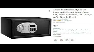 Amazon Basics Steel Security Safe an Honest Review