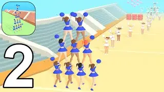 Cheerleader Run 3D - Gameplay Part 2 All Levels 16-22 Max Level (Android, iOS)