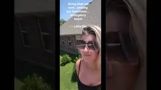 Local Roofing contractor in Frisco TX helping with some emergency tarps.  friscoroofingservice.com