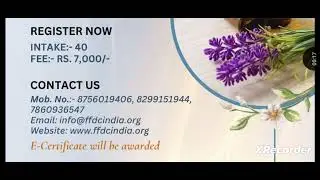 #GovtofIndia #Online 4 days #training on #essentialoils #perfumery & #aromatherapy with free kit