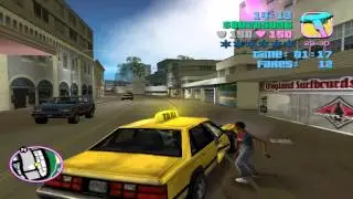 GTA Vice City 09 Taxi Missionn With radio   The Shadow 2 of 5