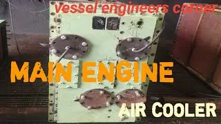 How to remove main engine air cooler assembly for chemical cleaning and hydro test.