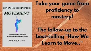 My NEW Book is here!! Learning to Optimize Movement
