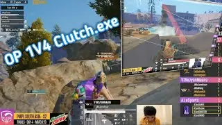 JM&bull;JeroFear Unbelievable 1V4 Clutch VS DRS | Miramar Amazing Nade Intense Fight | PMPL SA