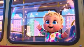 Flying Buses Over Rainbow | Fun Kids Song for Toddlers | Magical Adventure Rhyme