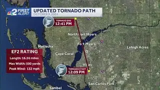 NWS Update: Lee County tornado spawned by Hurricane Milton was on the ground for 16.56 miles