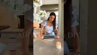 ADHD Friendly DIY: Giant Candle centerpiece