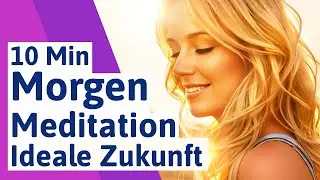 🟣 Ideale Zukunft anziehen Morgen Meditation 10 min -  Gesetz der Anziehung Morgenmeditation