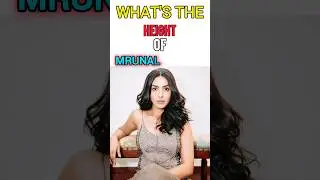 Mrunal thakur ki height kitni hai.....? #mrunalthakur #height #realheight #bollywoodupdates