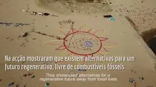 Praia Cova do Vapor against oil in Portugal