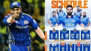 IPL 2022- MUMBAI INDIANS FULL NEW SCHEDULE | TATA IPL NEW FORMAT SCHEDULE 2022 | #ipl