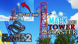 MACK Rides Tower Coaster POV's | Track, Front+Back Spinning - (Planet Coaster 2)