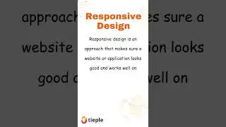 What is Responsive Design ?