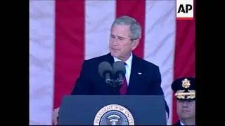 President Bush speech at Memorial Day ceremony