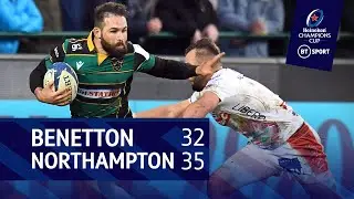 Benetton vs Northampton Saints (32-35) | Heineken Champions Cup highlights