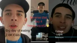 100KG squat by 2026??? DAY 4-REVERSE DIET