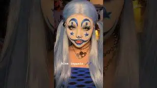 blue juggalo makeup :33 #makeup #shorts #juggalo #clown #makeupartist