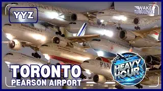 Massive Airplanes Land on a Frigid Friday Night in Toronto!