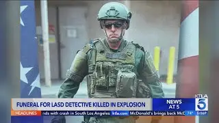 Funeral held for L.A. County deputy killed in explosion
