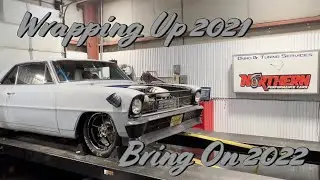 Tuning on a turbo Lsx Chevy Nova assembling cylinder heads. Just a normal evening in the shop!