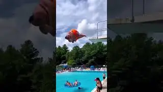 Cannonball Chaos at the Pool 💦 (Epic Splash Incoming)