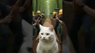 &ldquo;Smart Cat Playing on Tree Log | Funny Cat Moments in Nature 🐾 | Relaxing Animal Video 4K&rdquo;