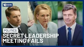 Angus Taylor & Andrew Hastie Fail To Resolve Liberal Leadership After Secret Meeting | 10 News