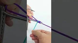 🐟最常见的鱼钩结🐟The most common fishhook knot.🐟