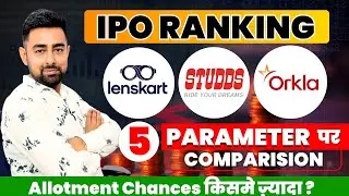 IPO Ranking | Lenskart IPO | Studds IPO | Orkla IPO | Jayesh Khatri 