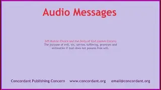 245 Human Choice and the Deity of God (James Coram)