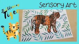 Craft for kids: Bubble wrap Tiger Craft tutorial