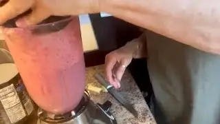 #CherryShake#CherrySmoothie #Vegan #HealthChange #LivingMyBestLife #BrokeSeniorHashtagFreeFood