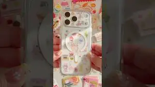 ASMR decorating my iPhone 17 Pro Max plateau 🎧with kawaii stickers 😂 #iphone17promax #iphone