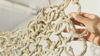 Crunchy & Tingly ASMR from My Ceramic Net Sculpture