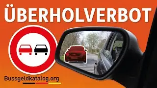Überholverbot 🚘🚍 : Regeln & Bußgelder - bussgeldkatalog.org