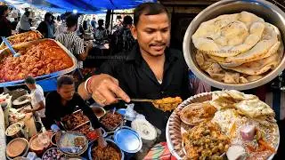 Early Morning Indian Breakfast | 4 Roti With Mix Sabji | 20₹ Only | Indian Street Food