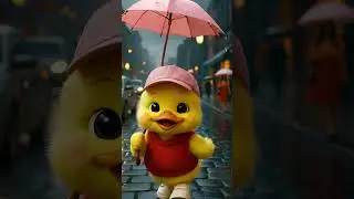 Cute Duckling Fell Into Rainy Water #TheDuckling #DucklingCute #DucklingRain #LovelyDuckLele