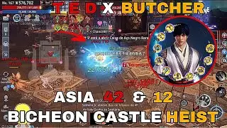 MIR4-ASIA 42 and ASIA 12  BICHEON CASTLE HEIST | TED PAYTER ALLIANCE VS OLD BUTCHER FAMILY