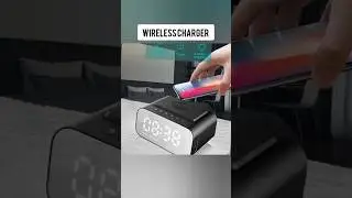 BT510 15W LED Clock Wireless Charging Bluetooth Speaker Multifunctional Smart Mirror Alarm Clock